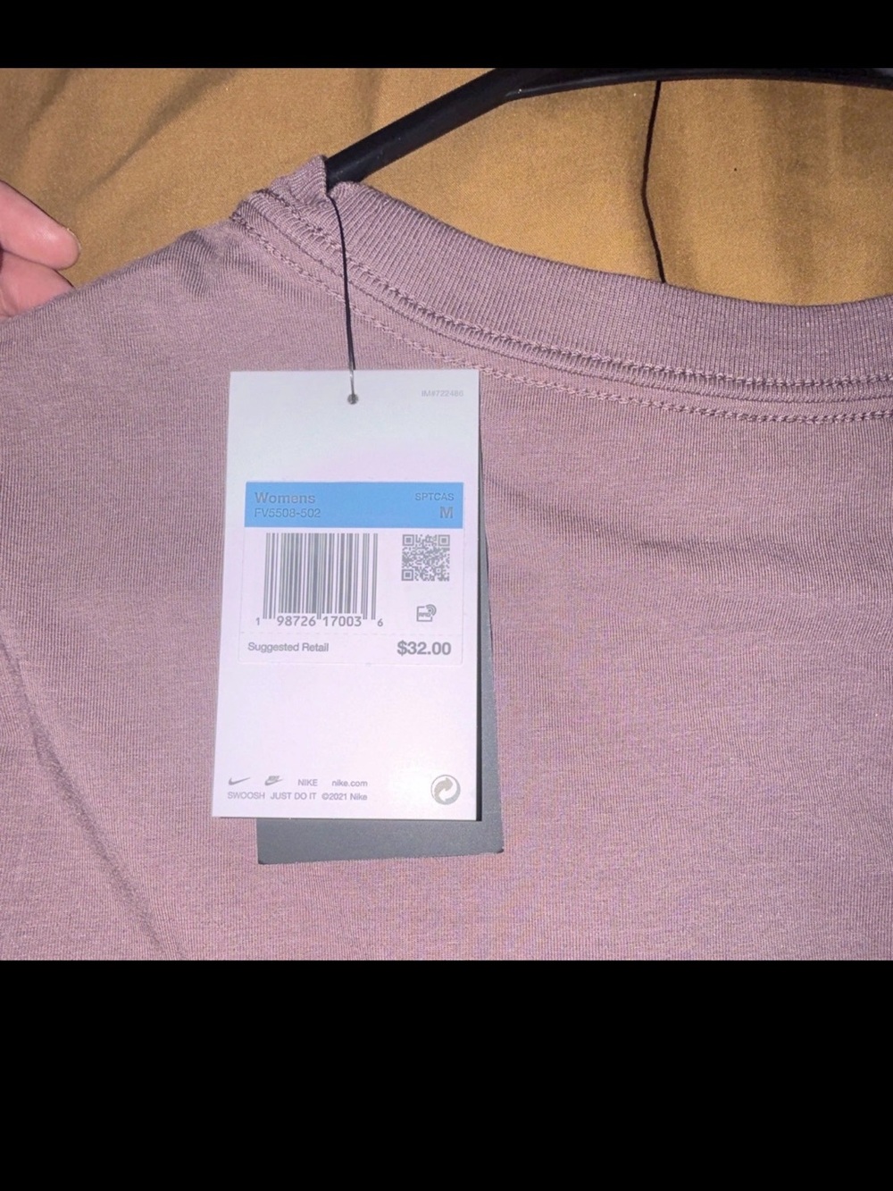 Nike Women’s Mauve Short Sleeve Crew Tee